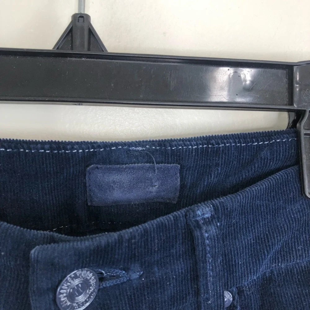 Mother high waisted looker ankle chew hopscotch blue corduroy size 25 - Picture 8 of 15